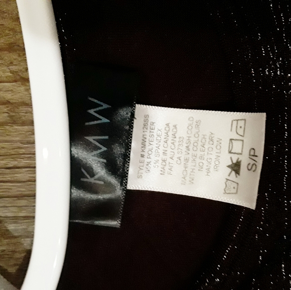 KMW wine color shimmer loose fit dress - Picture 5 of 5